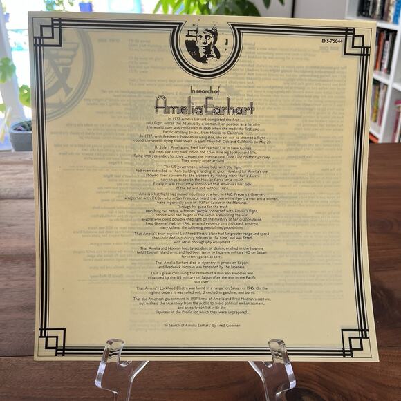 Plainsong In Search of Amelia Earhart Gatefold LP 1972 Elektra EKS-75044 Promo - Picture 11 of 14